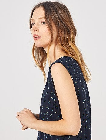 Camisa vaporosa sin mangas - Kiabi