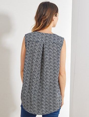 Camisa vaporosa sin mangas - Kiabi