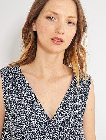 Camisa vaporosa sin mangas - Kiabi