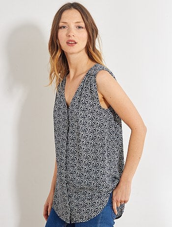 Camisa vaporosa sin mangas - Kiabi