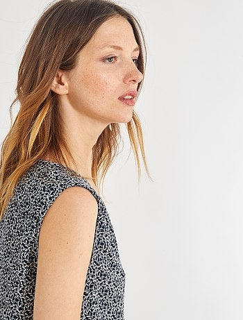 Camisa vaporosa sin mangas - Kiabi