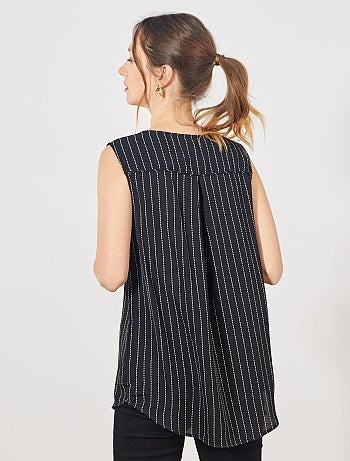 Camisa vaporosa sin mangas - Kiabi