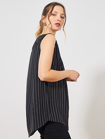 Camisa vaporosa sin mangas - Kiabi