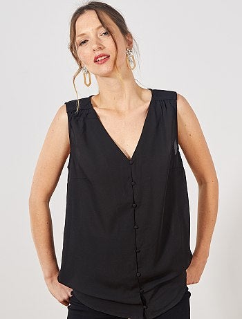 Camisa vaporosa sin mangas - Kiabi