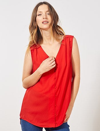 Camisa vaporosa sin mangas - Kiabi