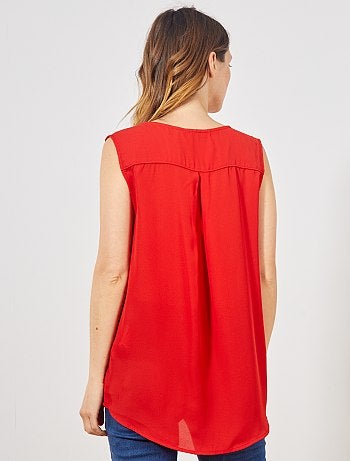 Camisa vaporosa sin mangas - Kiabi