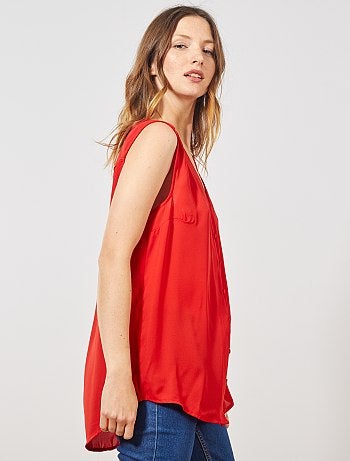 Camisa vaporosa sin mangas - Kiabi