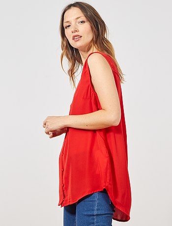 Camisa vaporosa sin mangas - Kiabi