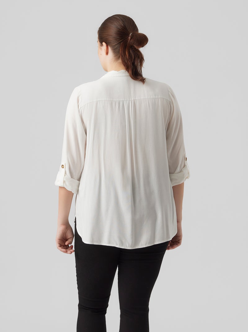 Camisa vaporosa 'Véro moda curve' BLANCO - Kiabi