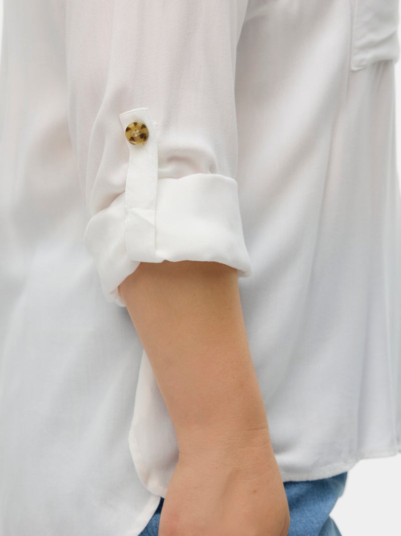 Camisa vaporosa 'Véro moda curve' BLANCO - Kiabi