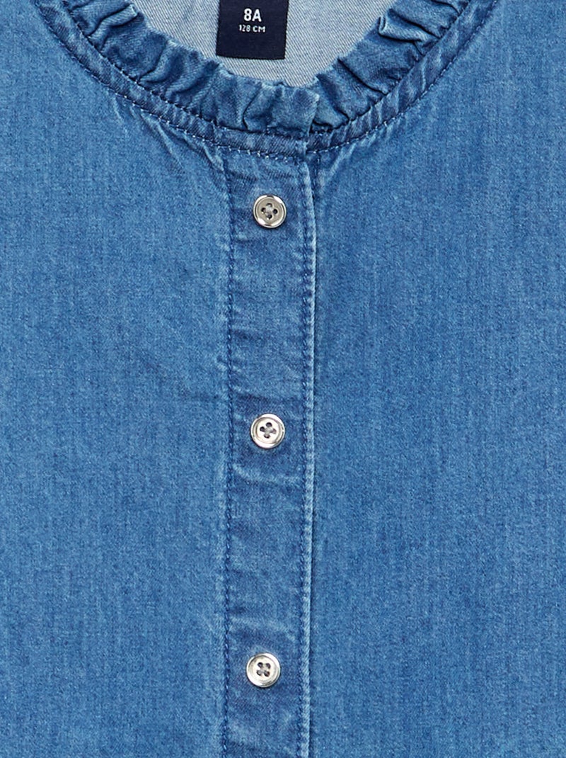 Camisa vaquera - colección fácil de poner Azul - Kiabi