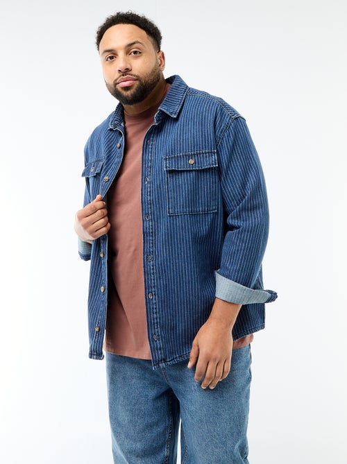 Camisa vaquera a rayas - Kiabi