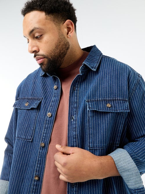 Camisa vaquera a rayas - Kiabi