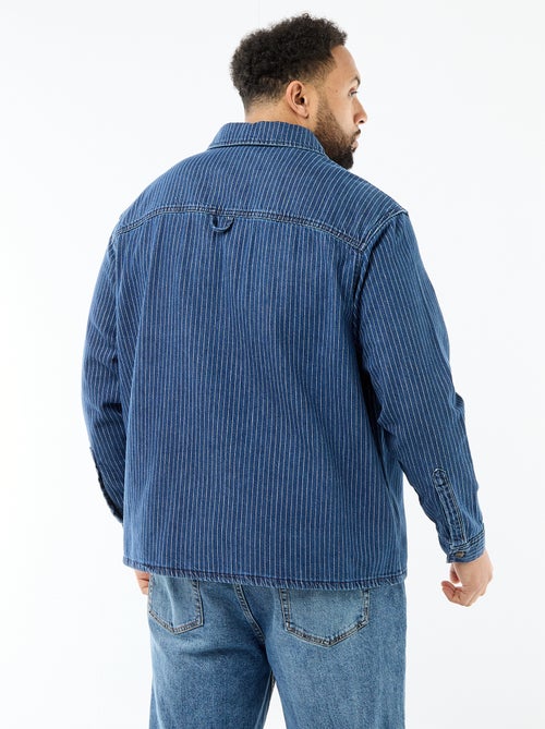 Camisa vaquera a rayas - Kiabi