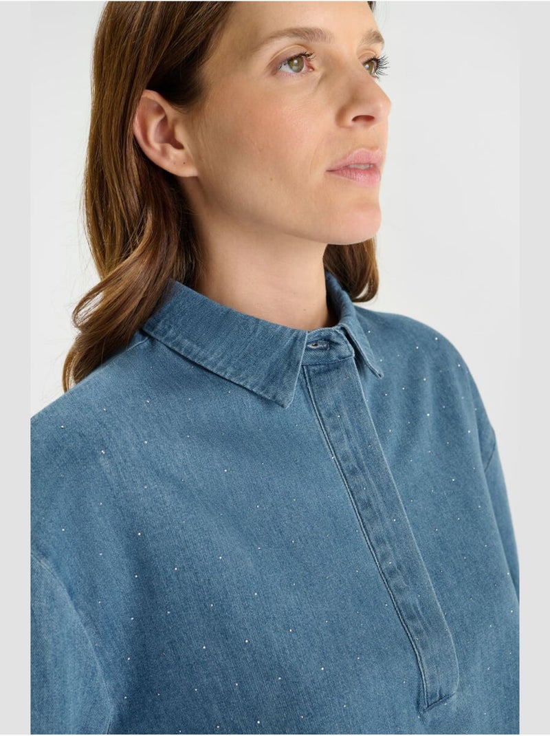 Camisa vaquera Alberta Azul - Kiabi