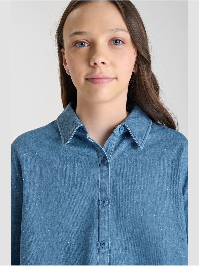 Camisa vaquera ALBERTAG Azul - Kiabi