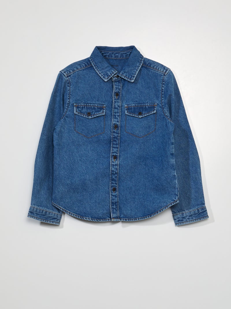 Camisa vaquera AZUL - Kiabi