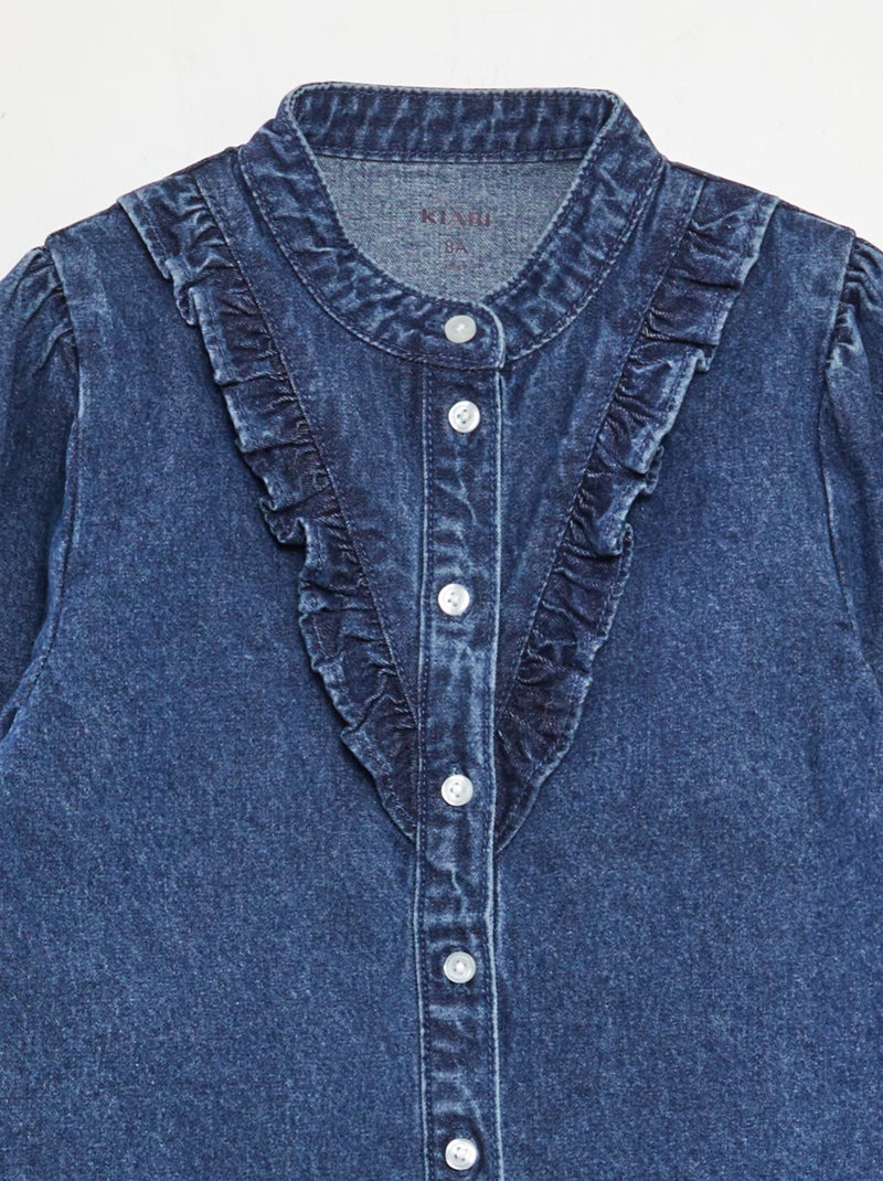 Camisa vaquera AZUL - Kiabi