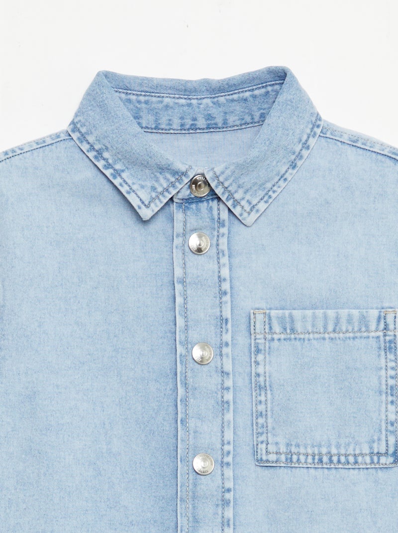 Camisa vaquera Azul - Kiabi