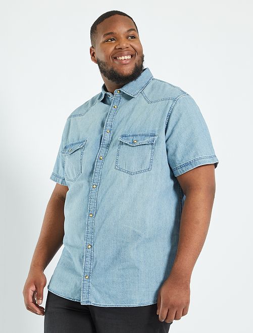 Camisa vaquera - AZUL - Kiabi - 18.00€