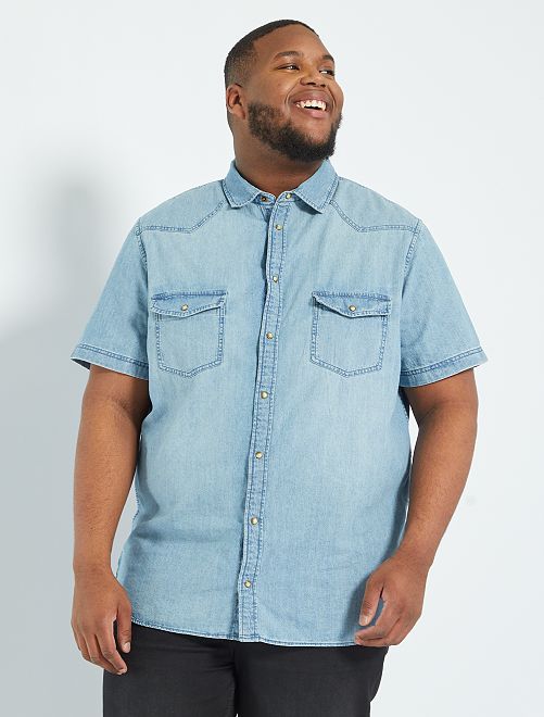 Camisa vaquera - AZUL - Kiabi - 18.00€
