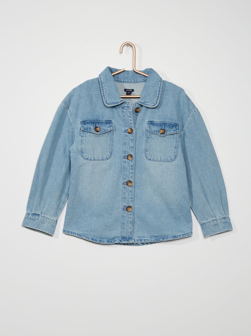 Camisa vaquera AZUL - Kiabi