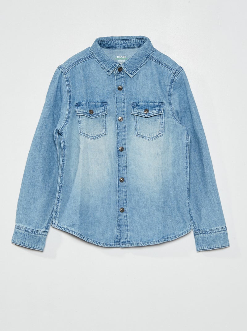 Camisa vaquera AZUL - Kiabi