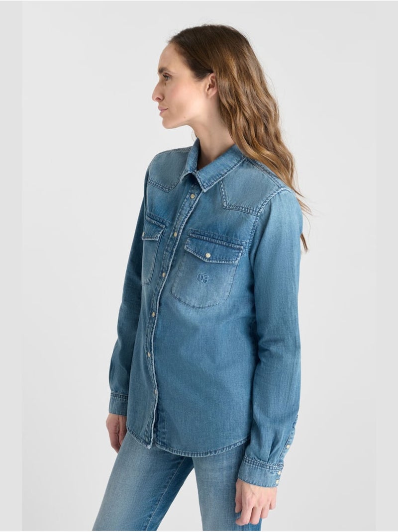 Camisa vaquera BÁRBARA Azul - Kiabi