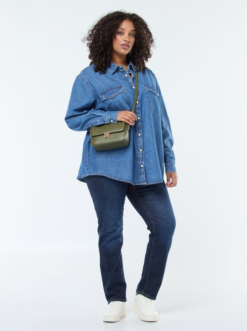 Camisa vaquera con 2 bolsillos en el pecho - Kiabi