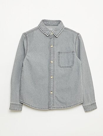 Camisa vaquera con bolsillo en el pecho