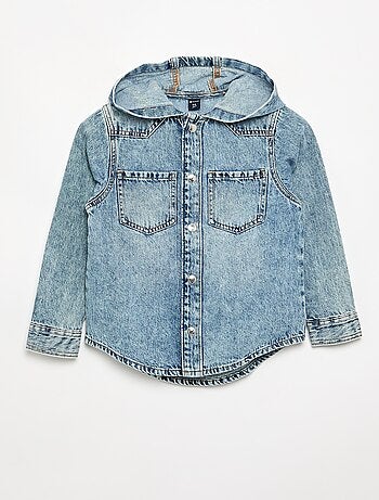 Camisa vaquera con capucha
