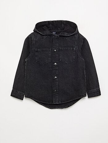 Camisa vaquera con capucha