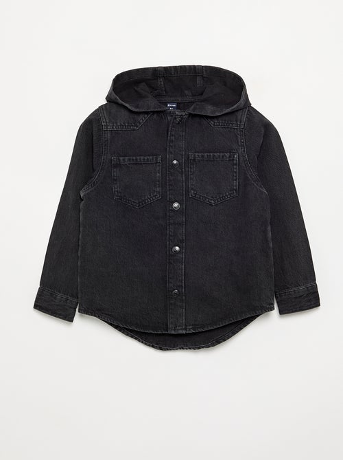 Camisa vaquera con capucha - Kiabi