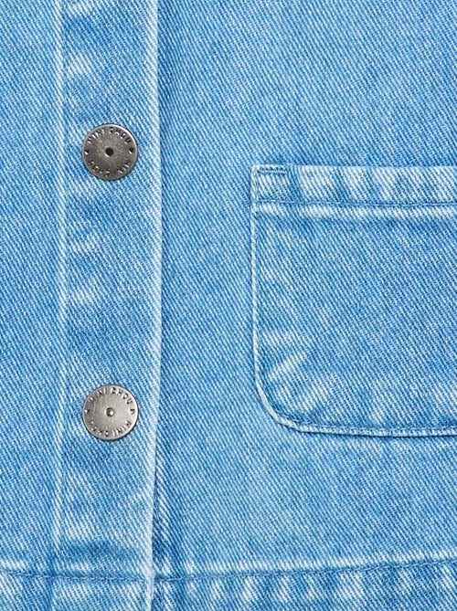 Camisa vaquera con cuello Claudine - Kiabi