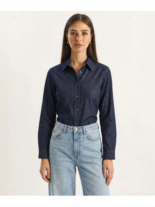 Camisa vaquera de algodón para mujer lucci - Kiabi