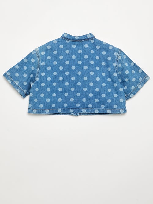Camisa vaquera de lunares - Kiabi