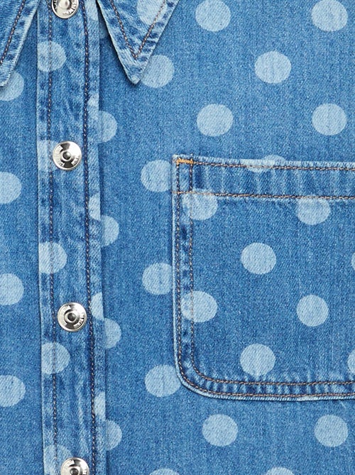 Camisa vaquera de lunares - Kiabi