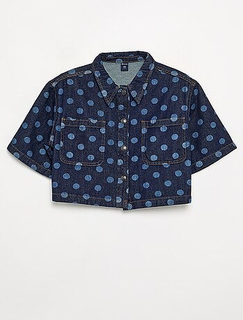 Camisa vaquera de lunares