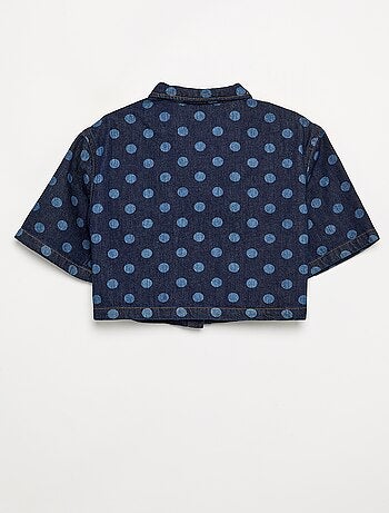Camisa vaquera de lunares