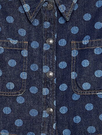 Camisa vaquera de lunares
