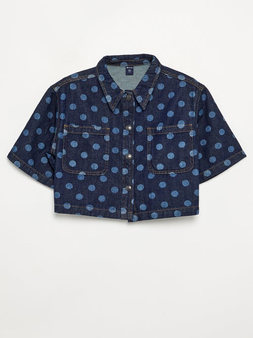 Camisa vaquera de lunares - Kiabi