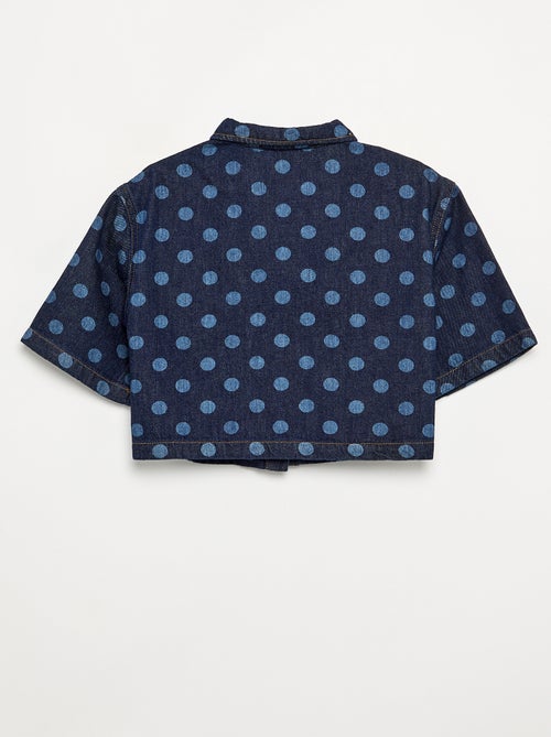 Camisa vaquera de lunares - Kiabi