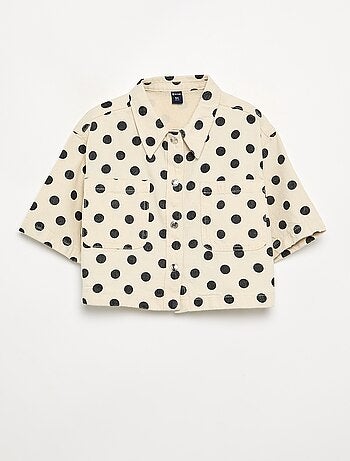 Camisa vaquera de lunares