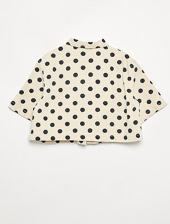 Camisa vaquera de lunares
