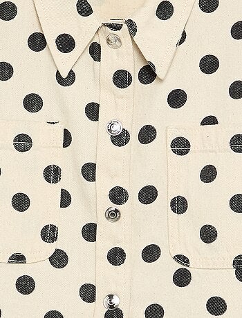 Camisa vaquera de lunares