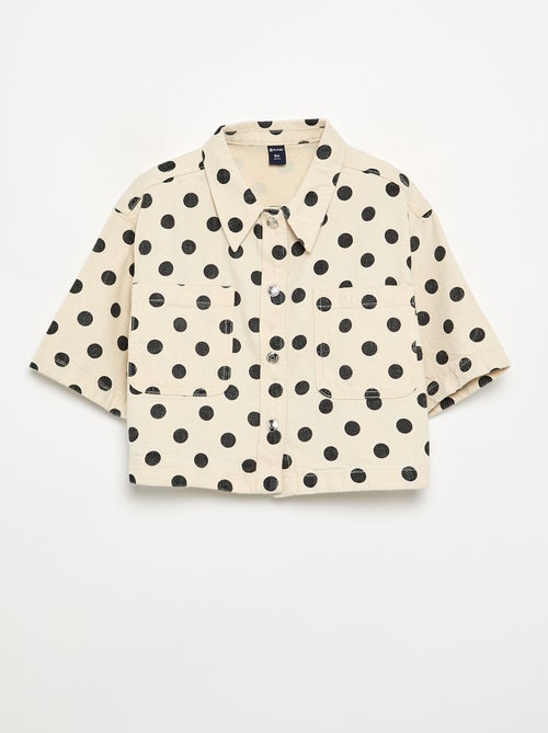 Camisa vaquera de lunares - Kiabi