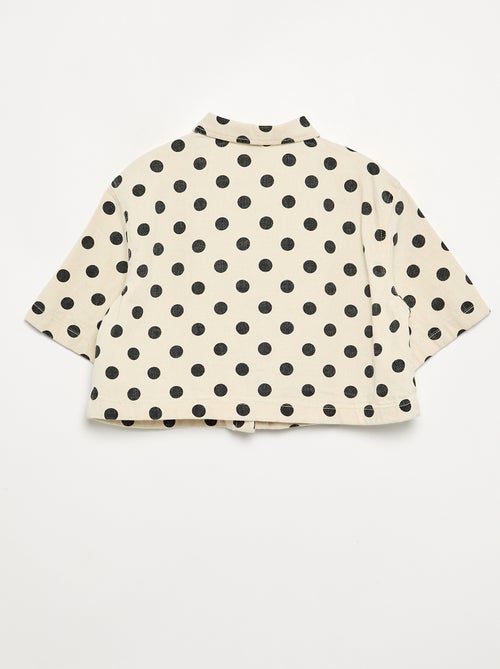Camisa vaquera de lunares - Kiabi