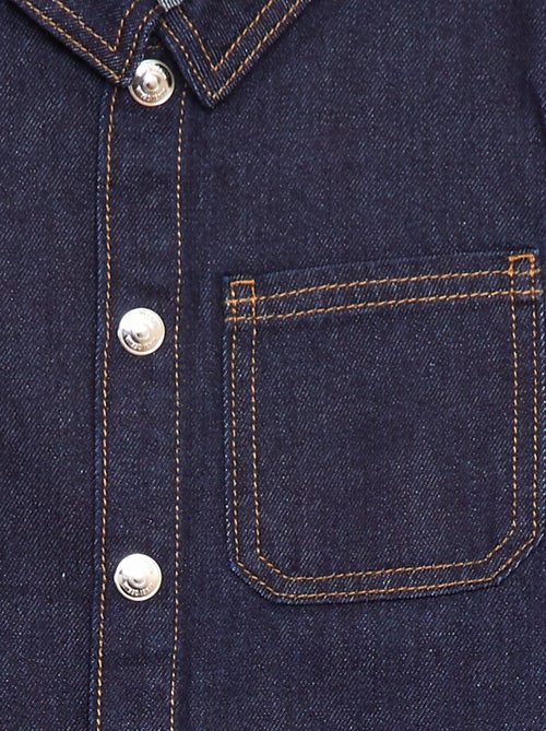 Camisa vaquera de manga corta - Kiabi