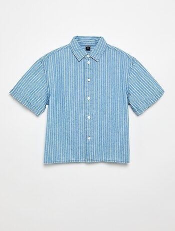 Camisa vaquera de manga corta