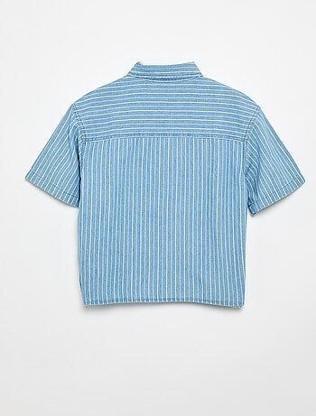 Camisa vaquera de manga corta